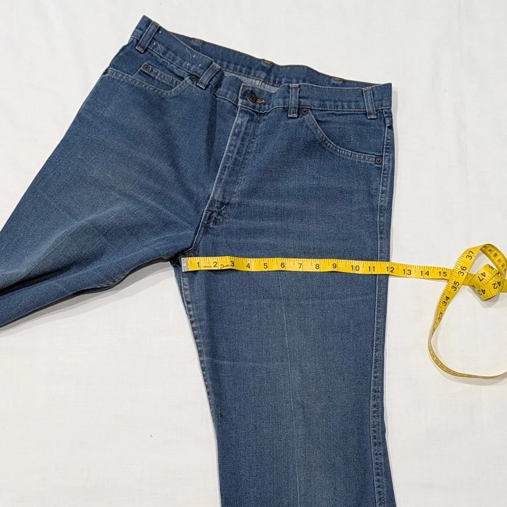 Vintage Levi's Movin On Jeans Mens 35x31 Medium Wash Embroidered Straight Denim